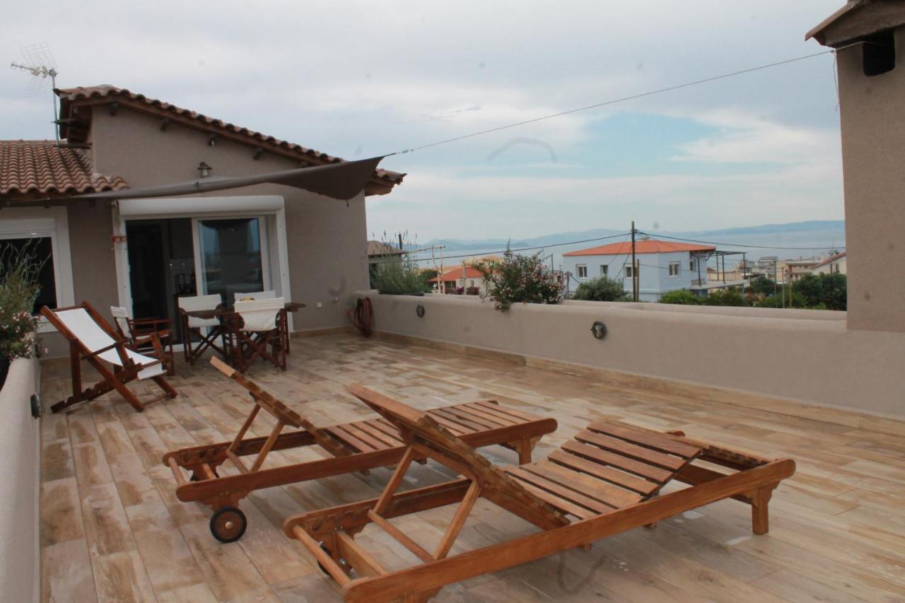 Sea View Apartment 15 Min From Athens Airport Néa Mákri Екстериор снимка
