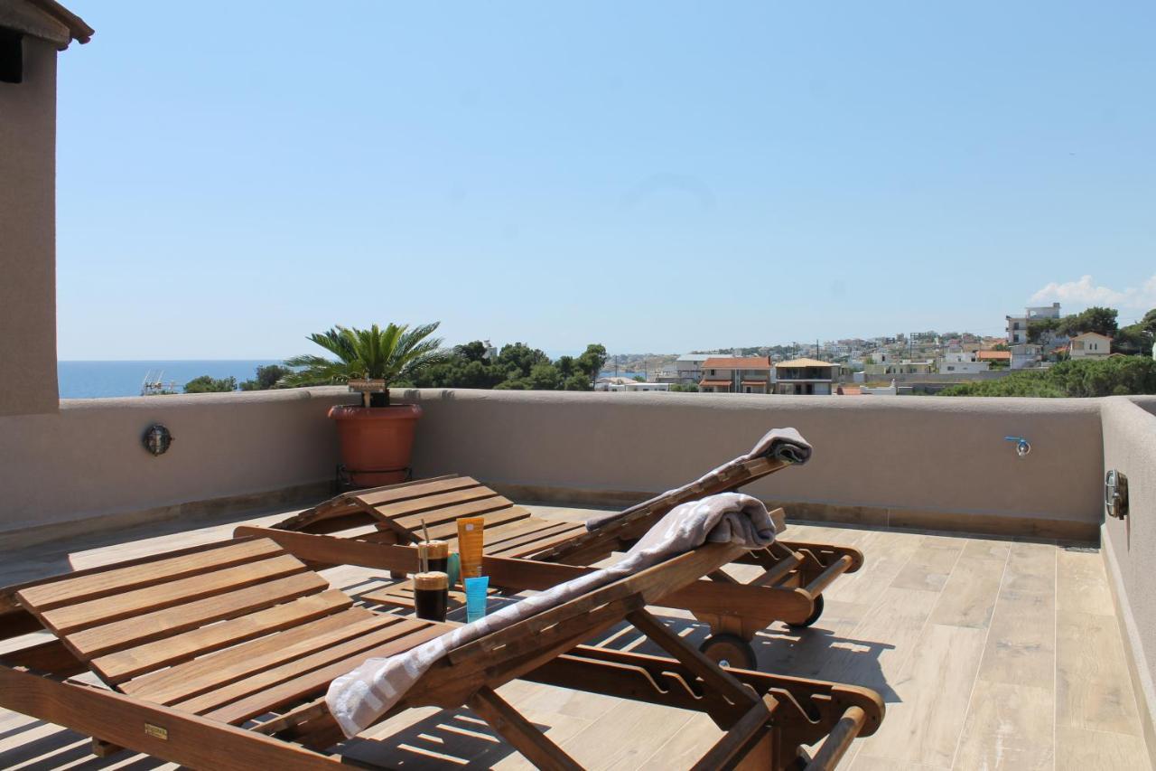 Sea View Apartment 15 Min From Athens Airport Néa Mákri Екстериор снимка