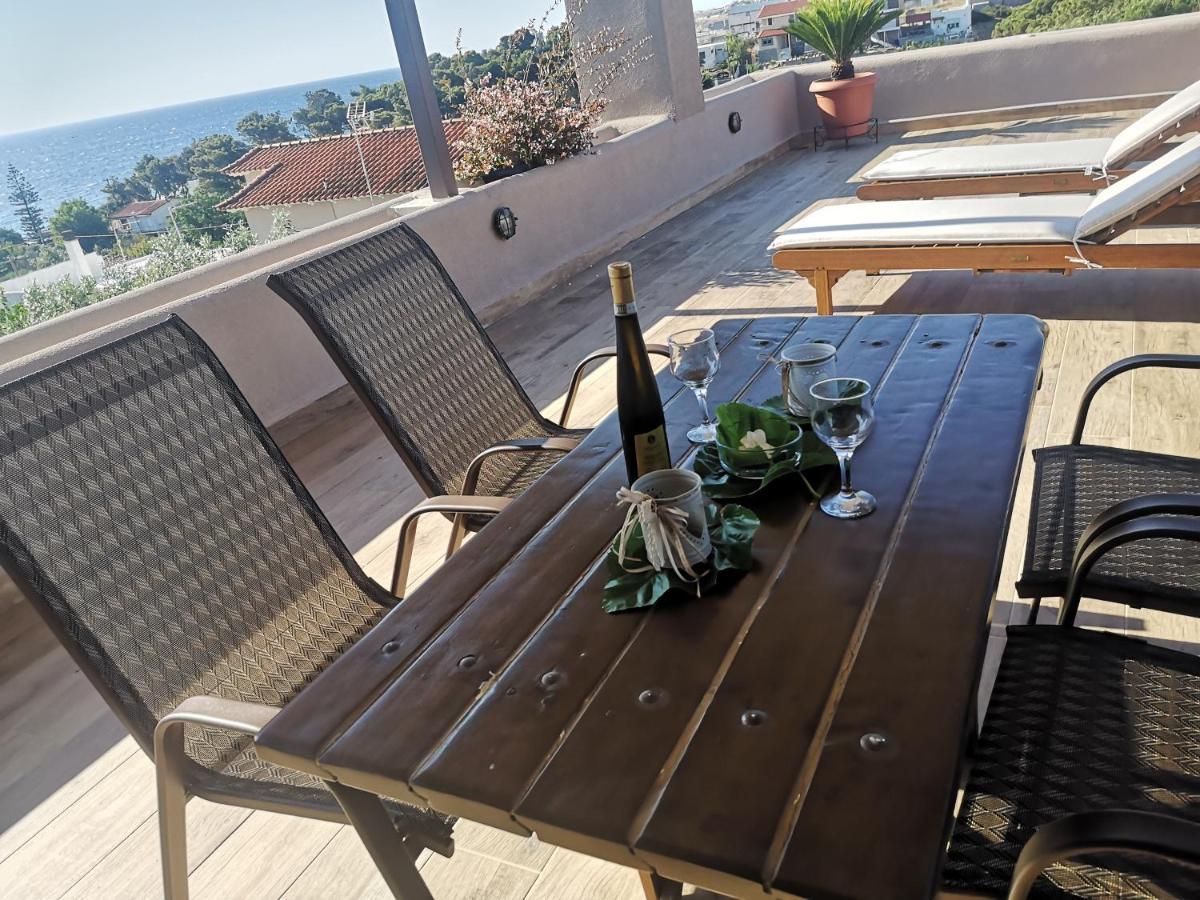 Sea View Apartment 15 Min From Athens Airport Néa Mákri Екстериор снимка