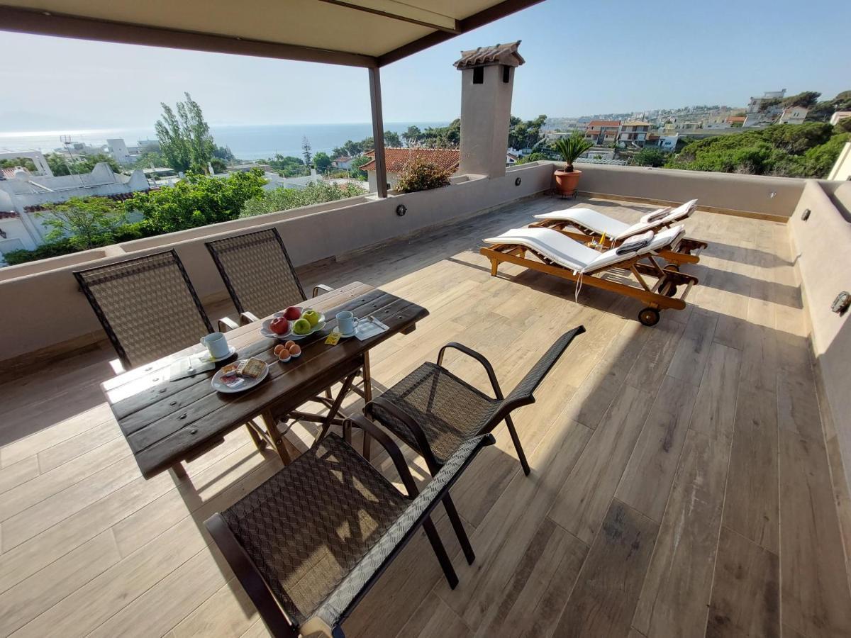 Sea View Apartment 15 Min From Athens Airport Néa Mákri Екстериор снимка