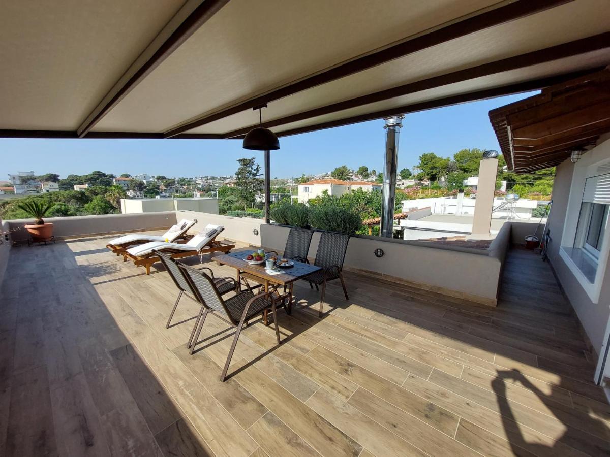 Sea View Apartment 15 Min From Athens Airport Néa Mákri Екстериор снимка