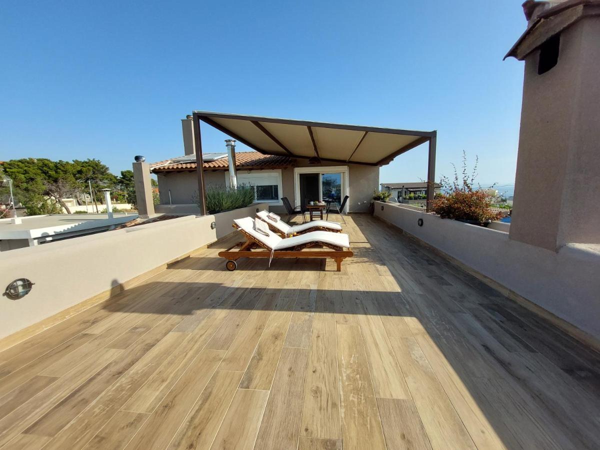 Sea View Apartment 15 Min From Athens Airport Néa Mákri Екстериор снимка